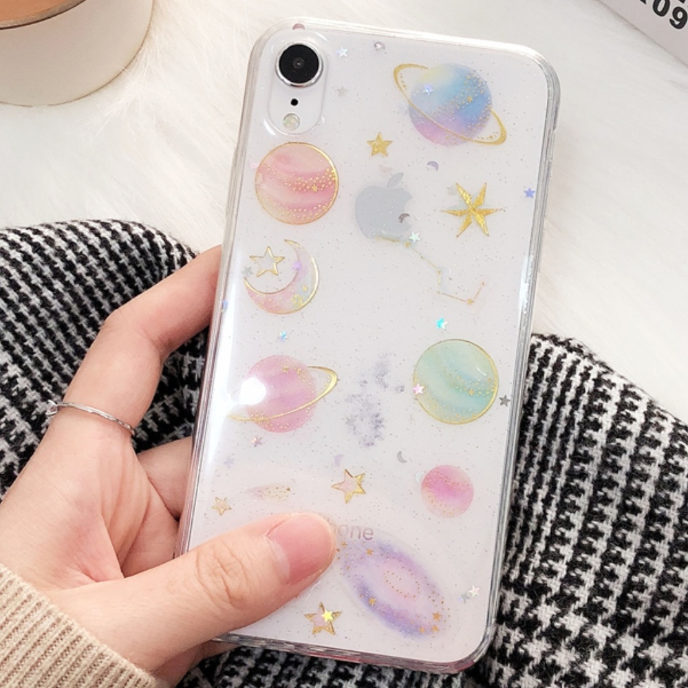 NEW iPhone X/XS Moon, Stars, and Planets Case